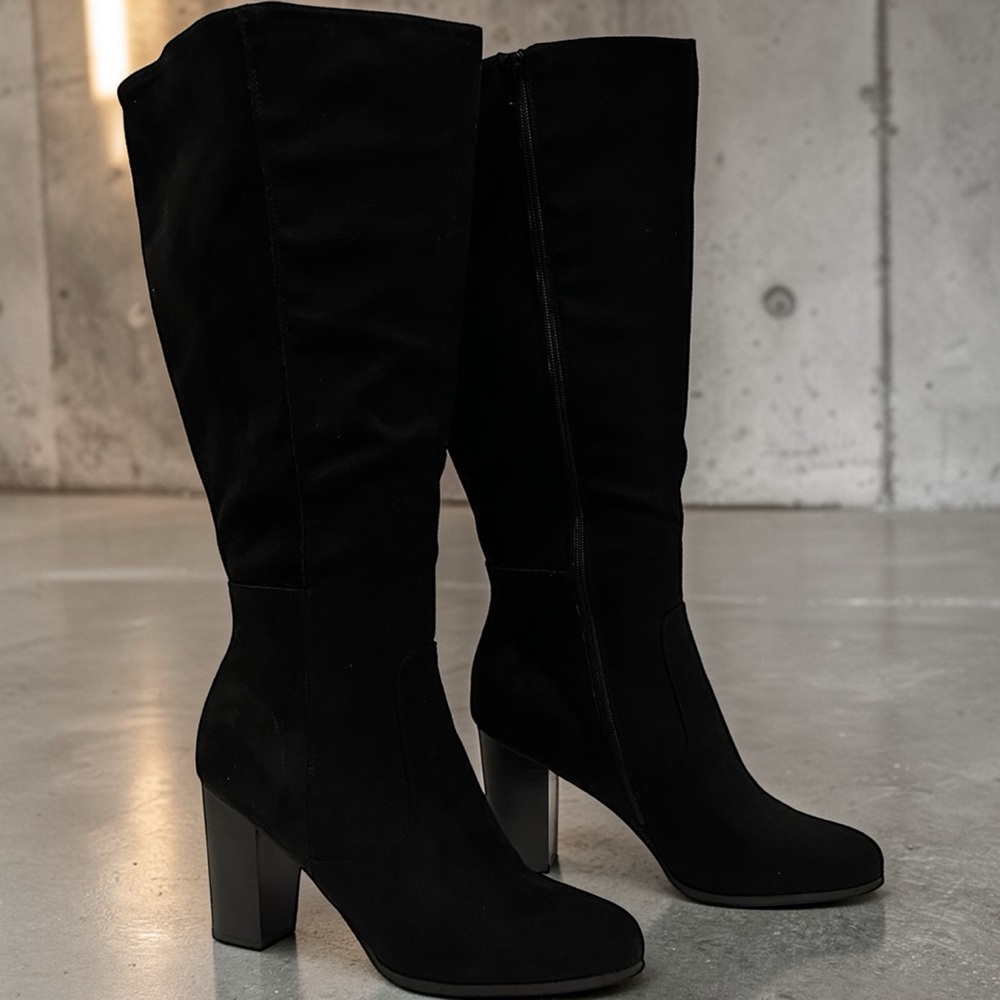 New! Style & Co. Women's Addyy Wide Calf Dress Zipper Boots; Macy's Exclusive